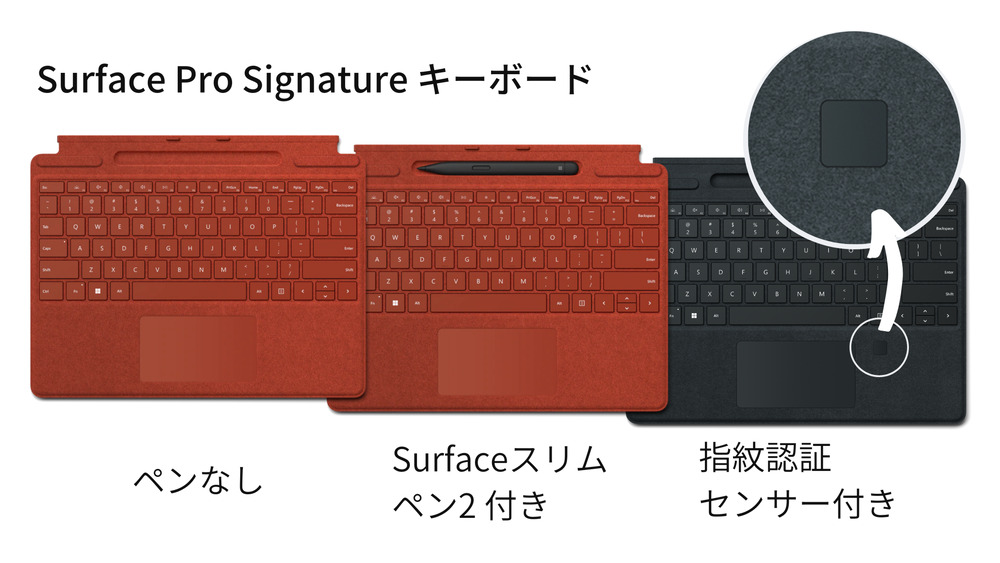 Surface Pro Signature キーボード タイプカバー 比較