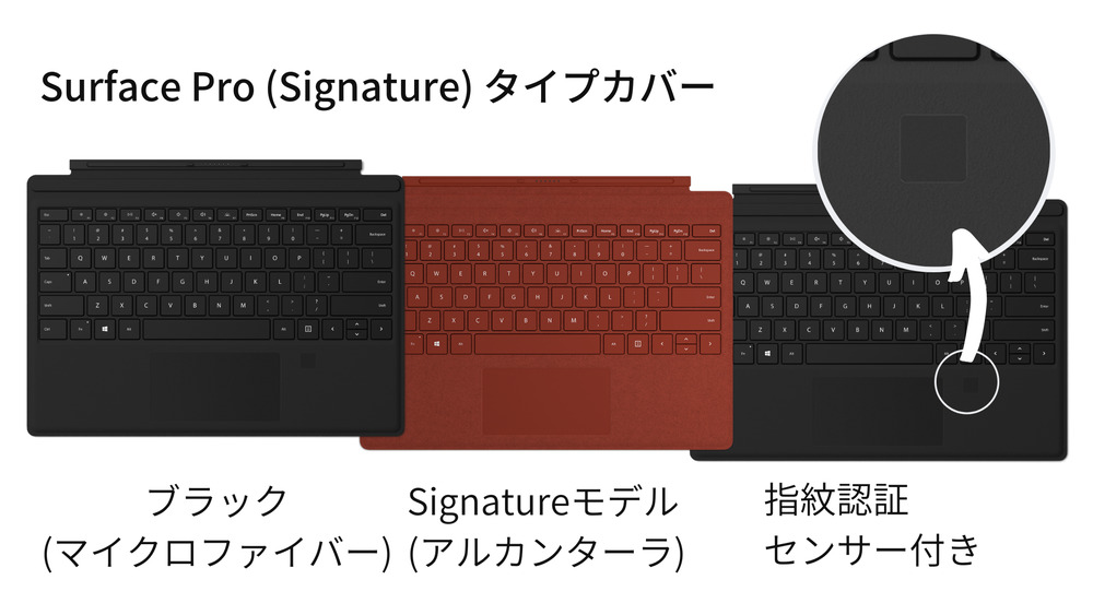 Surface Pro Signature キーボード タイプカバー 比較