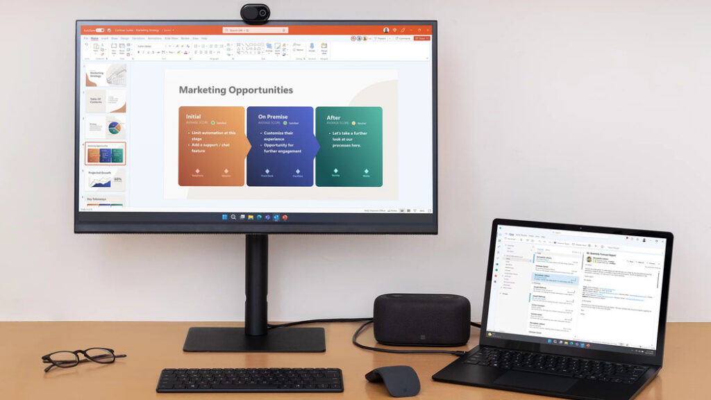 「Microsoft オーディオドック」使い方レビュー：Microsoft Teams認定 ハブ機能付き高音質スピーカー Surface PC レビューブログ